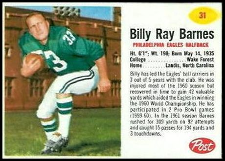 31 Billy Ray Barnes